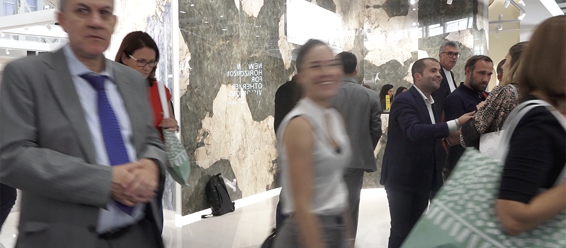 Cersaie 2022 tra gli stand: Gruppo Italcer, ABK, Fap Ceramiche.